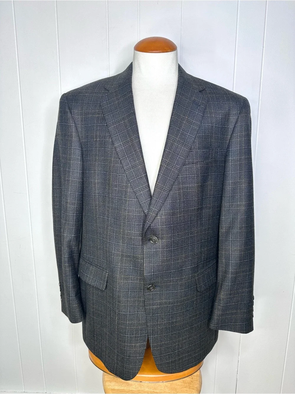 Hart Schaffner Marx 1887 Gray Checkered Blazer